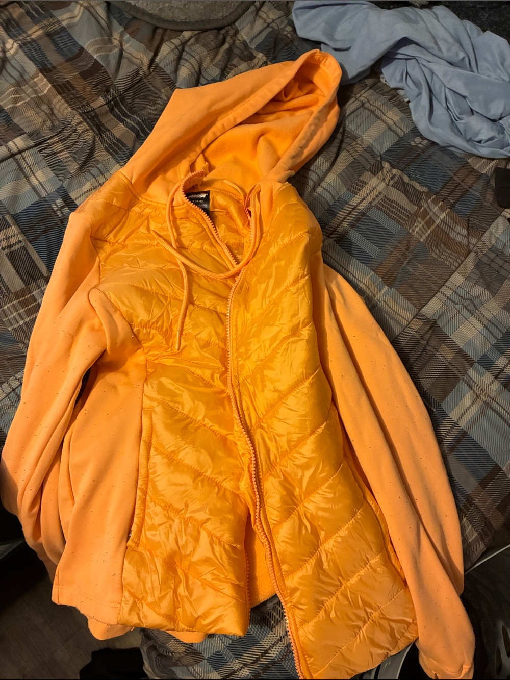 Avia Orange Quilted Puffer Jacket